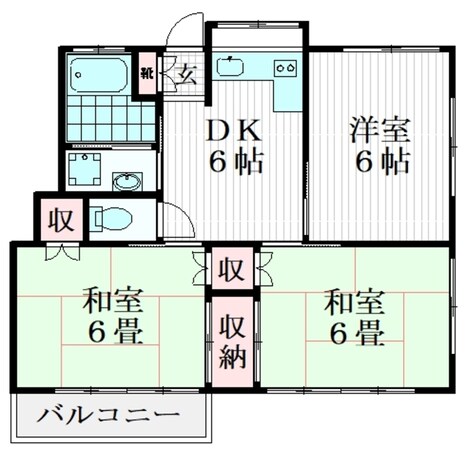 池ノ谷ハイツの物件間取画像